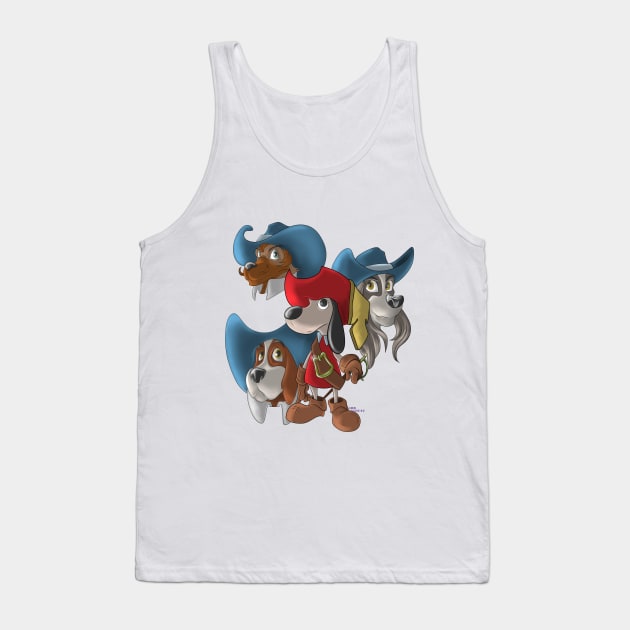 Musketeers Tank Top by RawPencils